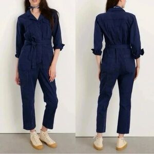 ALEX MILL Expedition Washed Twill Jumpsuit Deep
Navy Blue Casual Women's XS